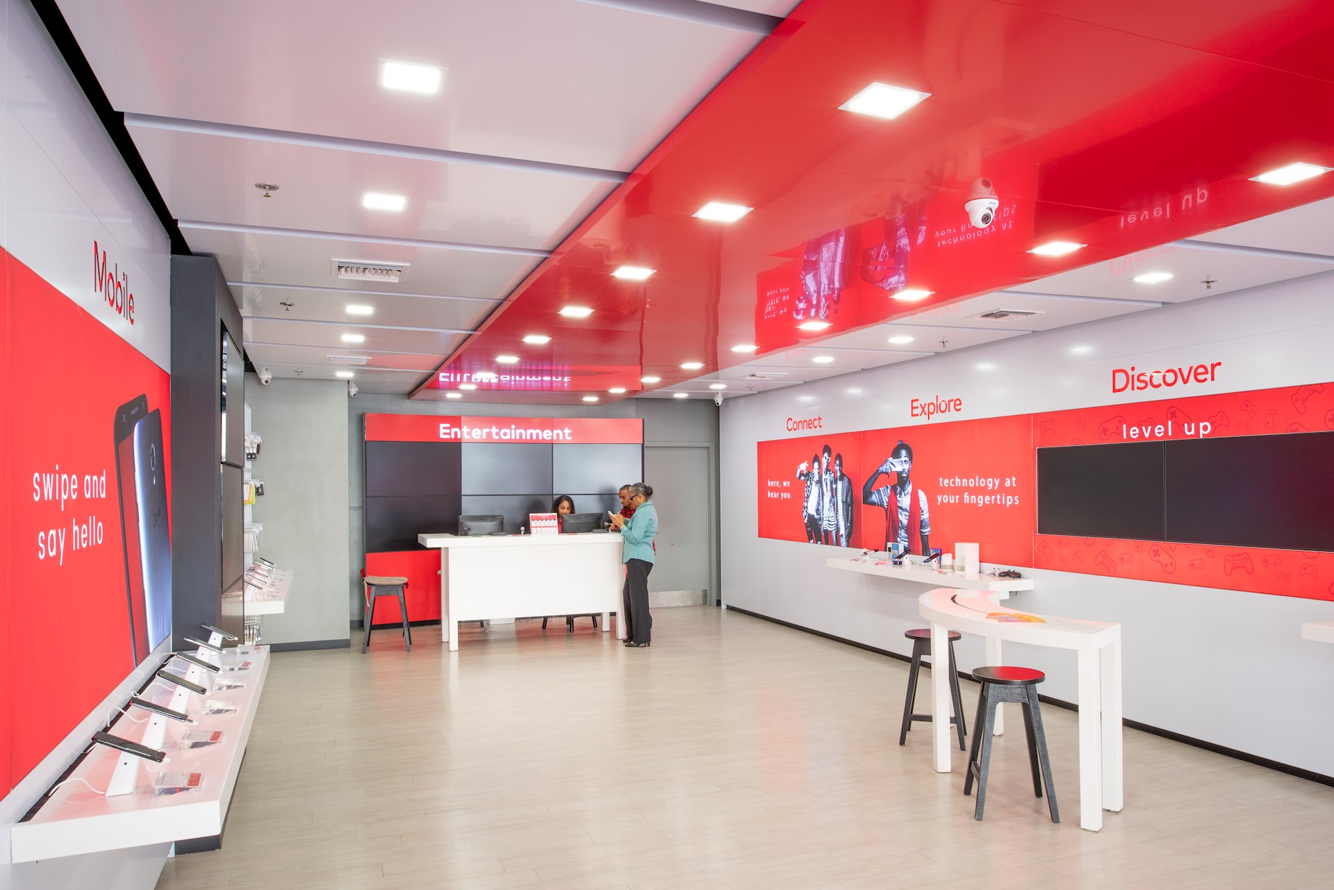 interior digicel store