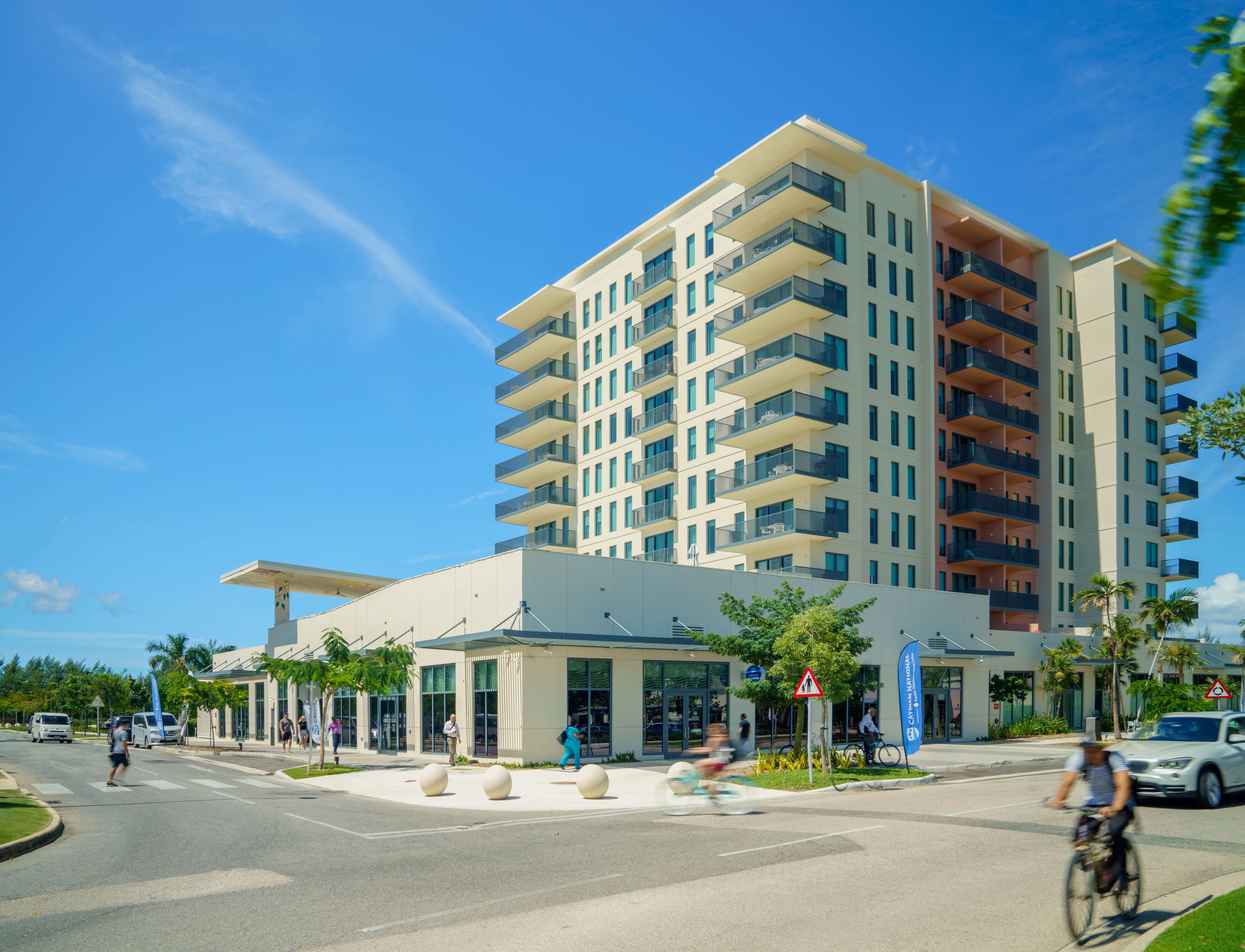 Exterior shot of residential building