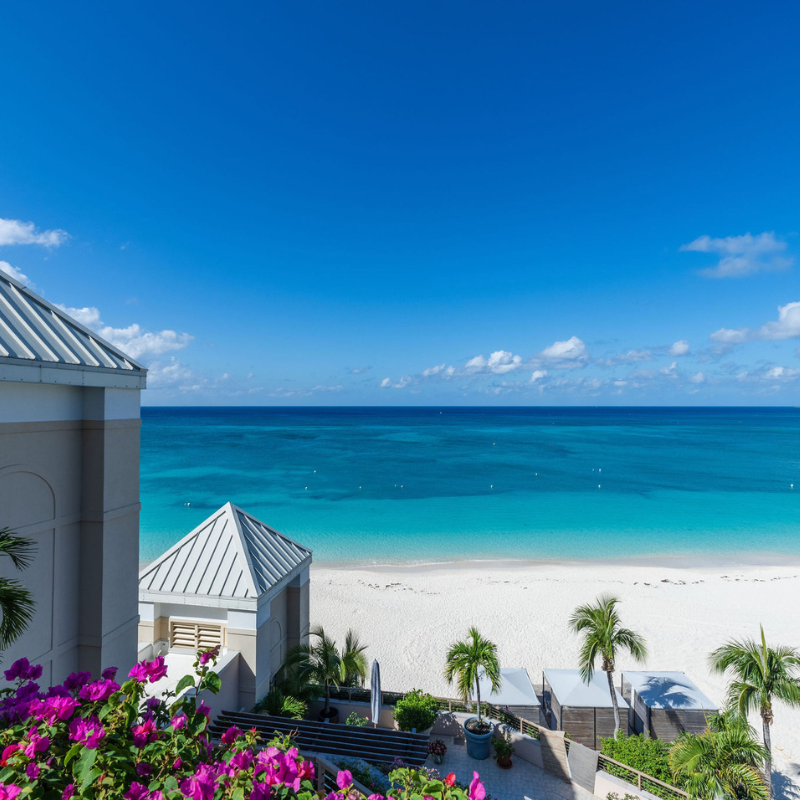 shot of Ritz-Carlton Residence on beach